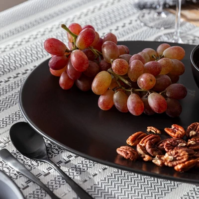 Over&back Coupe Hand-Finished Stoneware Oval Serving Platter Semi-Matte 8 Over&back Coupe Hand-Finished Stoneware Oval Serving Platter Semi-Matte - Image 6