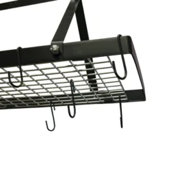 Range Kleen Black Enameled Rectangle Hanging Pot Rack: Ceiling Mount, Steel Kitchen Organizer With Pan Hooks 8 Range Kleen Black Enameled Rectangle Hanging Pot Rack: Ceiling Mount, Steel Kitchen Organizer With Pan Hooks -Target KitchenAid GUEST c2f6ff25 5fcf 4908 8b2b 79a0a6a856ae