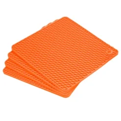 Unique Bargains Silicone Square Hot Pans Pads Heat Resistant Non-Slip Trivets 4 Pcs -Target KitchenAid GUEST c32af46e fde7 44a1 b38e f772982556df