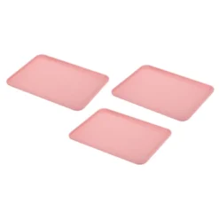 Unique Bargains PP Plastic Reusable Lightweight Durable Tray Rectangle 3 Pcs -Target KitchenAid GUEST c3631924 0e24 4b12 a79f 7d0964c7a7e1