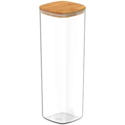 OU Airtight Food Storage Container 8.4cup, Clear Plastic Food Storage Container With Leak Proof Bamboo Lid, Stackable Kitchen Pantry Organizer -Target KitchenAid GUEST c3a173cc d511 4e8e 8d3b 784b40e964da