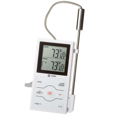 CDN Dual Sensor Probe Digital Cooking Thermometer Timer 3 CDN Dual Sensor Probe Digital Cooking Thermometer Timer