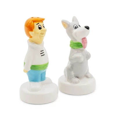 Silver Buffalo The Jetsons George And Astro Ceramic Salt And Pepper Shaker Set 4 Silver Buffalo The Jetsons George And Astro Ceramic Salt And Pepper Shaker Set - Image 2