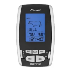 Escali Wireless Thermometer And Timer: Digital Meat Thermometer For Grill & Oven, Stainless Steel, 32-482°F Range