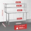 Acekool Stainless Steel Work Table With Overshelves, 30" X 24" Prep Table With Adjustable 30" X 12" Shelf, Commercial Kitchen Utility Table 2 Acekool Stainless Steel Work Table With Overshelves, 30" X 24" Prep Table With Adjustable 30" X 12" Shelf, Commercial Kitchen Utility Table -Target KitchenAid GUEST c4808083 bc28 4c18 b80b c51450c2ada0