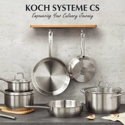 KOCH SYSTEME CS Stainless Steel 10 Pcs Cookware Set, Pots And Pans Kitchen Set, Induction, Oven, Dishwasher Safe, Professional Chef Quality 9 KOCH SYSTEME CS Stainless Steel 10 Pcs Cookware Set, Pots And Pans Kitchen Set, Induction, Oven, Dishwasher Safe, Professional Chef Quality - Image 7
