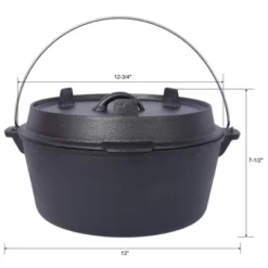 DSVIMOY Outdoor Dutch Ovens, 8 Quart Grill Cookware With Skillet Lid And Pot Rack For Camping Fireplace Cooking, Black, 13"*13"*7.5" -Target KitchenAid GUEST c4b66427 2bb4 499f 909f 961449fb703a
