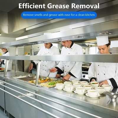 Pack Of 6 Commercial Hood Filters - 19.5"x15.5" 30 Stainless Steel, 5 Grooves Kitchen Range Hood Baffle Grease Filters 5 Pack Of 6 Commercial Hood Filters - 19.5"x15.5" 30 Stainless Steel, 5 Grooves Kitchen Range Hood Baffle Grease Filters - Image 3