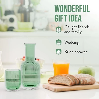 American Atelier Bedside 28 Oz Water Carafe With Tumbler/Lid - Green 9 American Atelier Bedside 28 Oz Water Carafe With Tumbler/Lid - Green - Image 7