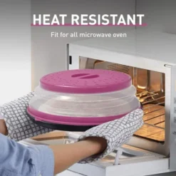 Itopfox Collapsible Microwave Splatter Cover With Vent Holes, Foldable Lid For Dishes & Bowls, Multi-Use Kitchen Splatter Guard & Colander (Purple) -Target KitchenAid GUEST c4f0d9dc b36a 4e15 8841 555bc25fe7de