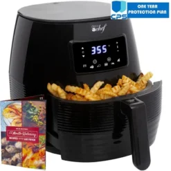 Deco Chef Digital 5.8QT Electric Air Fryer Black With 1 Year Extended Warranty -Target KitchenAid GUEST c511d50a 724a 4a5d 8abc fbdd14db279e