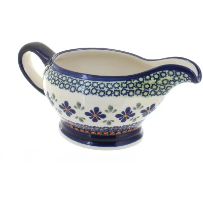 Blue Rose Polish Pottery 1258 Zaklady Gravy Boat 9 Blue Rose Polish Pottery 1258 Zaklady Gravy Boat - Image 7