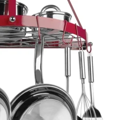 Range Kleen Enameled 2 Shelf Wall Mounted Pot Rack Red: Steel Kitchen Organizer For Pots & Pans, 12.75" H X 24.75" D -Target KitchenAid GUEST c59eb63b eddc 49f5 862b 095659238e68
