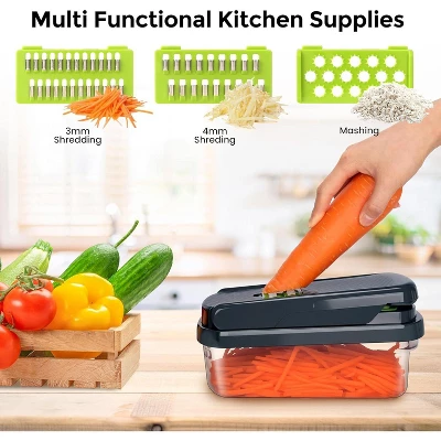 Maison All In One Professional Vegetable Chopper,15-in-1 Multifunctional Food Chopper 5 Maison All In One Professional Vegetable Chopper,15-in-1 Multifunctional Food Chopper - Image 3