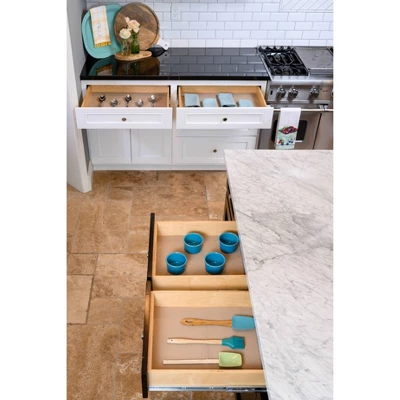 Con-Tact Grip Excel 2pk 12"x20' Taupe: Non-Adhesive Shelf Liners For Kitchen, Pantry, Cabinet, Drawer, Solid Beige 6 Con-Tact Grip Excel 2pk 12"x20' Taupe: Non-Adhesive Shelf Liners For Kitchen, Pantry, Cabinet, Drawer, Solid Beige - Image 4