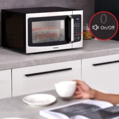 Toshiba 1.3 Cu. Ft. 1100-Watt Smart Countertop Microwave Oven With Humidity Sensor (Stainless Steel) -Target KitchenAid GUEST c69704aa e245 4e39 8a81 42446164b254