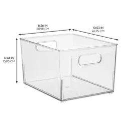 IDesign Small Stackable Bathroom Storage Bin - Set Of 4 - Clear - Made In USA -Target KitchenAid GUEST c6e37093 5332 4870 8ddd 5322898aa914