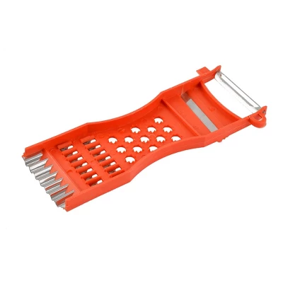 Unique Bargains Plastic Frame Vegetable Fruit Slicer Peeler Shredder Red 4 Pcs 4 Unique Bargains Plastic Frame Vegetable Fruit Slicer Peeler Shredder Red 4 Pcs - Image 2