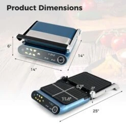 Costway 1200W Indoor Panini Electric Contact Grill With 2 Non-Stick Dishwasher-Safe Plates -Target KitchenAid GUEST c7b36531 501f 4148 b794 5646457702a1