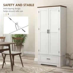 Yukimo 69" Kitchen Pantry Cabinet, White, With 2 Doors, Drawer & Adjustable Shelves, Freestanding Storage Solution For Dining Room 17 Yukimo 69" Kitchen Pantry Cabinet, White, With 2 Doors, Drawer & Adjustable Shelves, Freestanding Storage Solution For Dining Room -Target KitchenAid GUEST c7cbdb0d 5ae6 4b4b 89ba ccc737369dbd