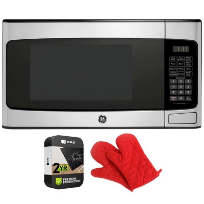 GE 1.1 Cu. Ft. Countertop Microwave Oven 950 W Steel+2 Year Warranty & Oven Mitt 9 GE 1.1 Cu. Ft. Countertop Microwave Oven 950 W Steel+2 Year Warranty & Oven Mitt - Image 7