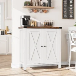 Buffet Cabinet For Dining Room - Rustic Farmhouse Sideboard With Adjustable Shelves, Storage Cabinet For Kitchen & Living Room -Target KitchenAid GUEST c85ae522 b2e4 40a6 bfbd a0d4921344c8