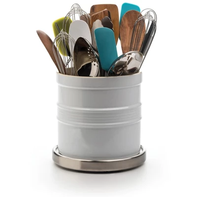 RSVP International Oversized Tool Crock - White 3 RSVP International Oversized Tool Crock - White