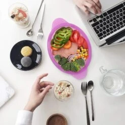 Itopfox Microwave Steamer Cooker Collapsible Bowl With Handle & Lid For Vegetables, Fish, Meal Prep - BPA Free, Dishwasher Safe, Easy Storage, Purple -Target KitchenAid GUEST c87b25c6 62e3 4407 a4ee 088c8fc68e94