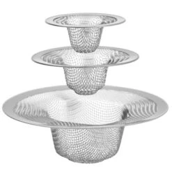 Juvale Juvale 4-Pack Stainless Steel Kitchen Sink Drain Strainer, Mesh Screen Drainer And Hair Catcher (4.3", 2.8" And 2.1") -Target KitchenAid GUEST c89e310e 371f 4641 ba62 2541d99f68e2
