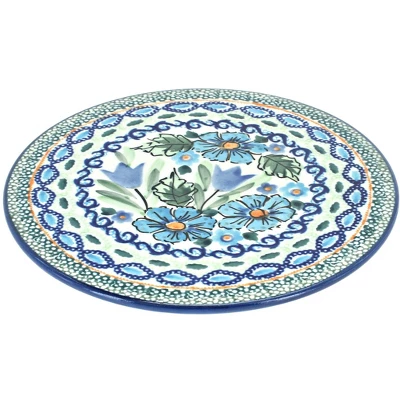 Blue Rose Polish Pottery 1012 Zaklady Trivet 3 Blue Rose Polish Pottery 1012 Zaklady Trivet