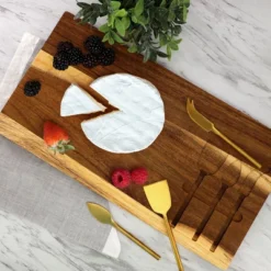 MegaChef 21 X 11 Inch Acacia Wood Cheese Board With 3 Piece Knife Set 16 MegaChef 21 X 11 Inch Acacia Wood Cheese Board With 3 Piece Knife Set -Target KitchenAid GUEST c8b60a0a 9be9 425a 80b1 cbd3ce72c5aa