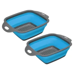 Unique Bargains Collapsible Colander Set Square Foldable Strainer With Handle Space Saving -Target KitchenAid GUEST c8dd0f74 0c45 4001 996b b03020c81a27