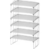 YBM Home Stackable And Foldable Silver Steel Mesh Storage Rack Shelf, Pack Of 6 -Target KitchenAid GUEST c9129df8 47a9 415b 8450 043f003686a6