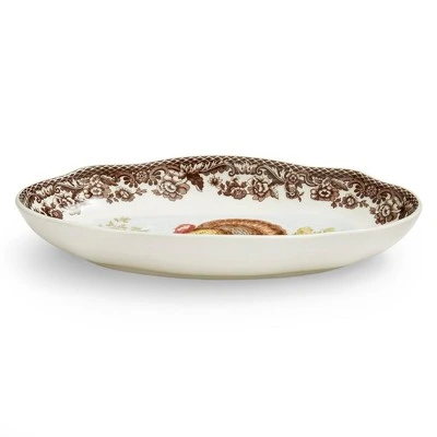 Spode Woodland Turkey Pickle Dish – 8.5 Inch Porcelain Serving Dish – Microwave, Oven, Freezer & Dishwasher Safe, Rustic Thanksgiving Serveware 4 Spode Woodland Turkey Pickle Dish – 8.5 Inch Porcelain Serving Dish – Microwave, Oven, Freezer & Dishwasher Safe, Rustic Thanksgiving Serveware - Image 2