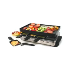 Swissmar Stelvio 8 Person Raclette Grill W/Aluminum Nonstick Grill Plate