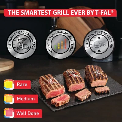 T-Fal OptiGrill Indoor Electric Grill With Removable, Dishwasher Safe Nonstick Plates 8 T-Fal OptiGrill Indoor Electric Grill With Removable, Dishwasher Safe Nonstick Plates - Image 6