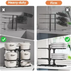 DOMETOUR Stainless Steel Pots And Pans Organizer, Pots Organizer Rack For Cookware, Heavy Duty Pots Rack For Kitchen Storage -Target KitchenAid GUEST ca5c6e47 aa00 4161 a80d fb47818a565c