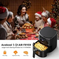 5 Quart Air Fryer 5 Quart, Digital Display, 8 Cooking Presets, Oilless Cooker For Quick Meal, UP To 400℉, Nonstick Silicone Liner, Timer 13 5 Quart Air Fryer 5 Quart, Digital Display, 8 Cooking Presets, Oilless Cooker For Quick Meal, UP To 400℉, Nonstick Silicone Liner, Timer -Target KitchenAid GUEST ca90886b 2b9b 4843 8693 6bc4b34aa4e9