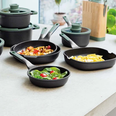 BergHOFF Forest Non-stick Cast Aluminum Grill Pan 10.25" 6 BergHOFF Forest Non-stick Cast Aluminum Grill Pan 10.25" - Image 4