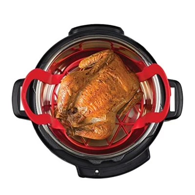 Instant Pot Official Silicone Bakeware Sling - Multi-Use, Heat-Resistant, BPA-Free, Compatible With 6-Quart And 8-Quart Cookers, Red 6 Instant Pot Official Silicone Bakeware Sling - Multi-Use, Heat-Resistant, BPA-Free, Compatible With 6-Quart And 8-Quart Cookers, Red - Image 4