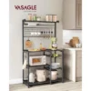 VASAGLE Bakers Rack With Magnetic Knife Holder, Paper Holder, Wire Basket, 8 Hooks, Organizers And Storage, Baker's Rack With Wire Basket -Target KitchenAid GUEST cac70937 24d6 4a4c 875a 76a6bf07cbf9
