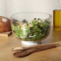 Gibson Elite Wildgreens Large Glass Salad Bowl Set With Acacia Serving Utensils -Target KitchenAid GUEST caf5ef34 417d 43c5 9354 4be8885df1bb