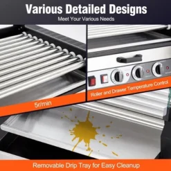 Electric 18 Hot Dog Sausage 7 Roller Grill Cooker Warmer Machine -Target KitchenAid GUEST cb74e689 4cd1 48a8 987a baa3d073b77b