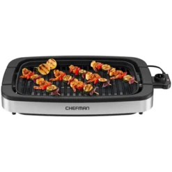 Chefman Smokeless Indoor Electric Grill With Adjustable Temperature Control - Stainless Steel -Target KitchenAid GUEST cbae5b3d be59 431f b1d3 a5f2993dab8d