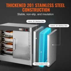 VEVOR Hot Box Food Warmer, 4-Tier Concession Warmer With Water Tray, 4 Pans, Double-door And Adjustable Shelves, Stainless Steel Food Warmer Cabinet 14 VEVOR Hot Box Food Warmer, 4-Tier Concession Warmer With Water Tray, 4 Pans, Double-door And Adjustable Shelves, Stainless Steel Food Warmer Cabinet -Target KitchenAid GUEST cbc0eb71 ab01 4477 be21 2fffdc1533a8