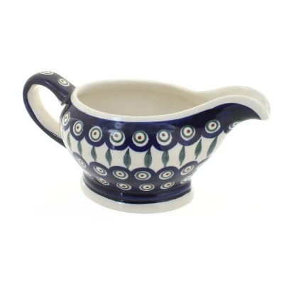 Blue Rose Polish Pottery 1258 Zaklady Gravy Boat 10 Blue Rose Polish Pottery 1258 Zaklady Gravy Boat - Image 8