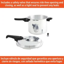IMUSA 7qt Stovetop Natural Finish Basic Pressure Cooker - Silver: Aluminum, Locking Lid, Cool Touch Handle, Hand Wash 13 IMUSA 7qt Stovetop Natural Finish Basic Pressure Cooker - Silver: Aluminum, Locking Lid, Cool Touch Handle, Hand Wash -Target KitchenAid GUEST cc38de99 2484 4a2d af86 668f362991d8
