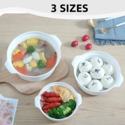 Itopfox 3-Piece Microwave-Safe Bowl Set With Lids & Steamer Rack, BPA-Free Soup & Ramen Cookware For Kitchen, Office, Dorm - Nesting Design 14 Itopfox 3-Piece Microwave-Safe Bowl Set With Lids & Steamer Rack, BPA-Free Soup & Ramen Cookware For Kitchen, Office, Dorm - Nesting Design -Target KitchenAid GUEST cc4989c9 08ea 4ee2 aab8 0219e086c688