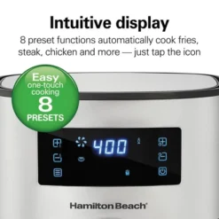 Hamilton Beach 5L Digital Air Fryer - Silver: Stainless Steel, 1700W, Digital Control, 1-Year Warranty, Hand Wash -Target KitchenAid GUEST cc5f56de e25c 46d0 847c 57e944ed9a14