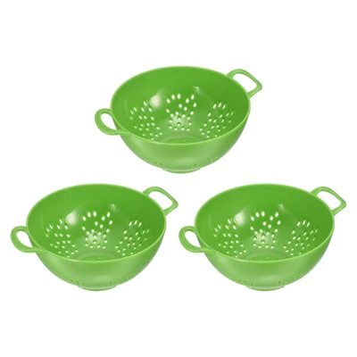 Unique Bargains Vegetable Fruit Kitchen Drain Sieve Plastic Colander 3 Pcs 9 Unique Bargains Vegetable Fruit Kitchen Drain Sieve Plastic Colander 3 Pcs - Image 7